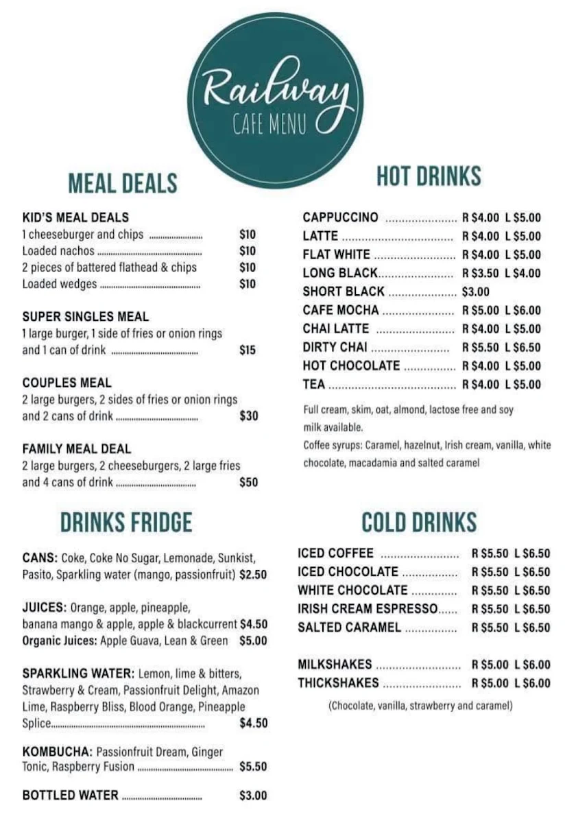 Menu, Imperial Narromine