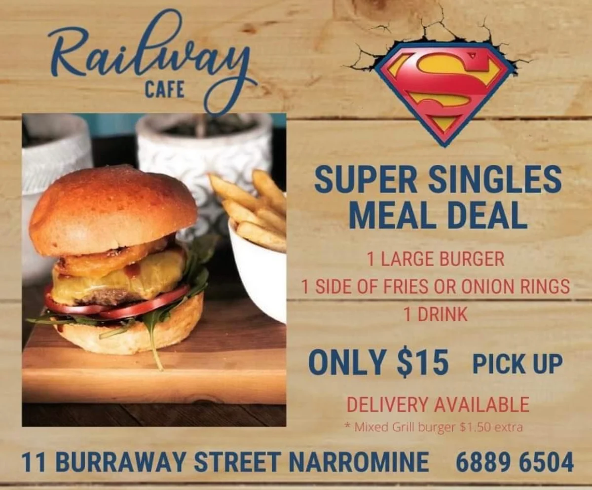 Menu, Imperial Narromine