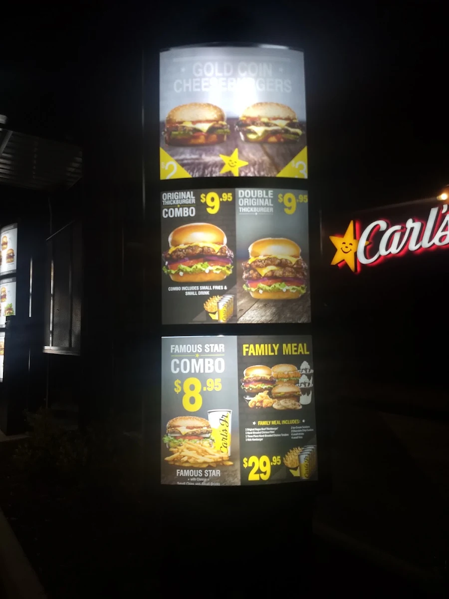 Menu, Carl's Jr. Redbank Plains