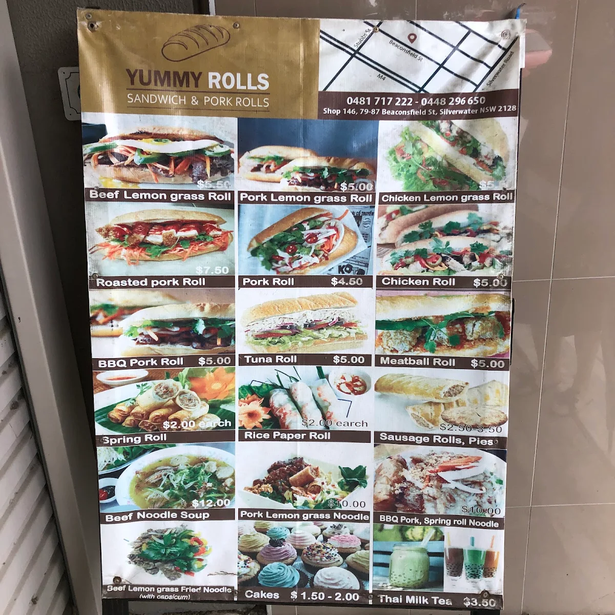 Menu, Yummy Rolls
