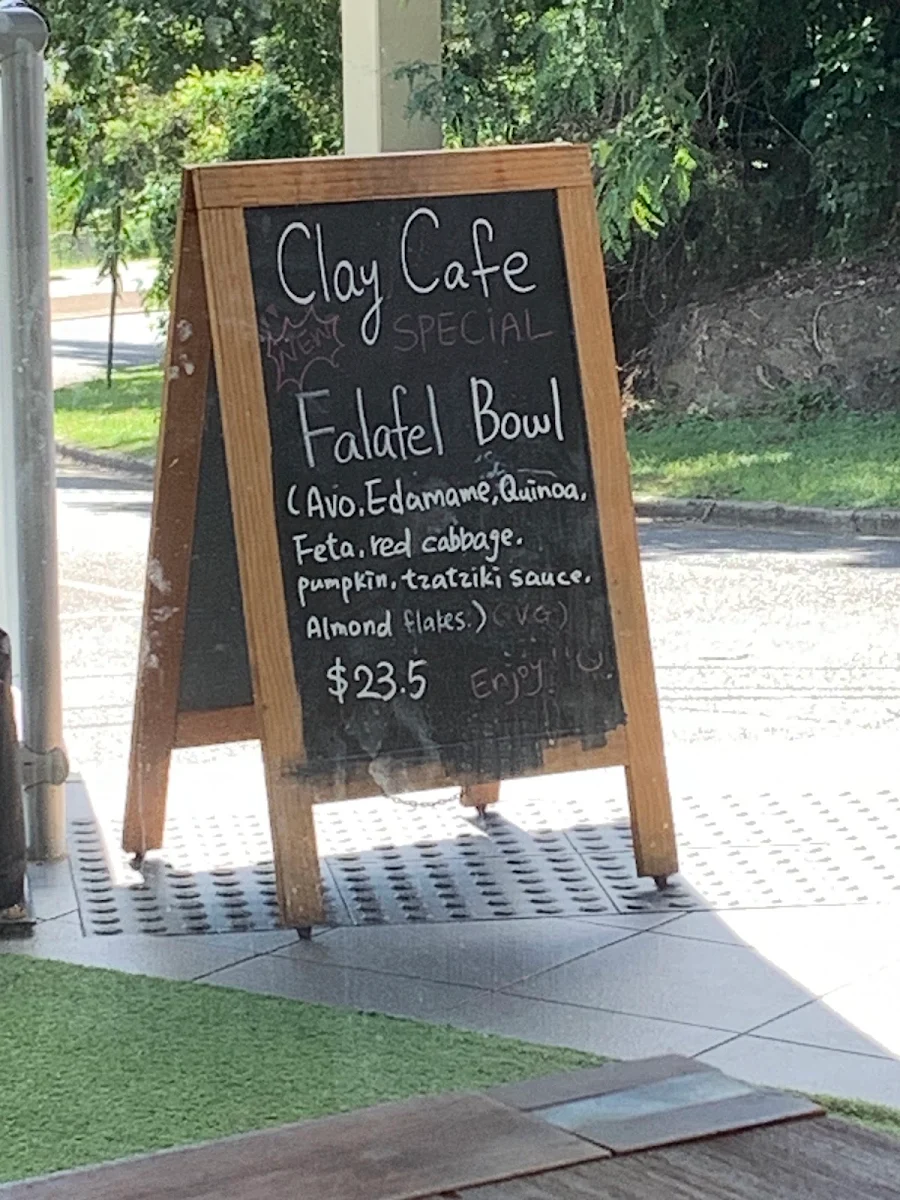 Menu, Clay Cafe
