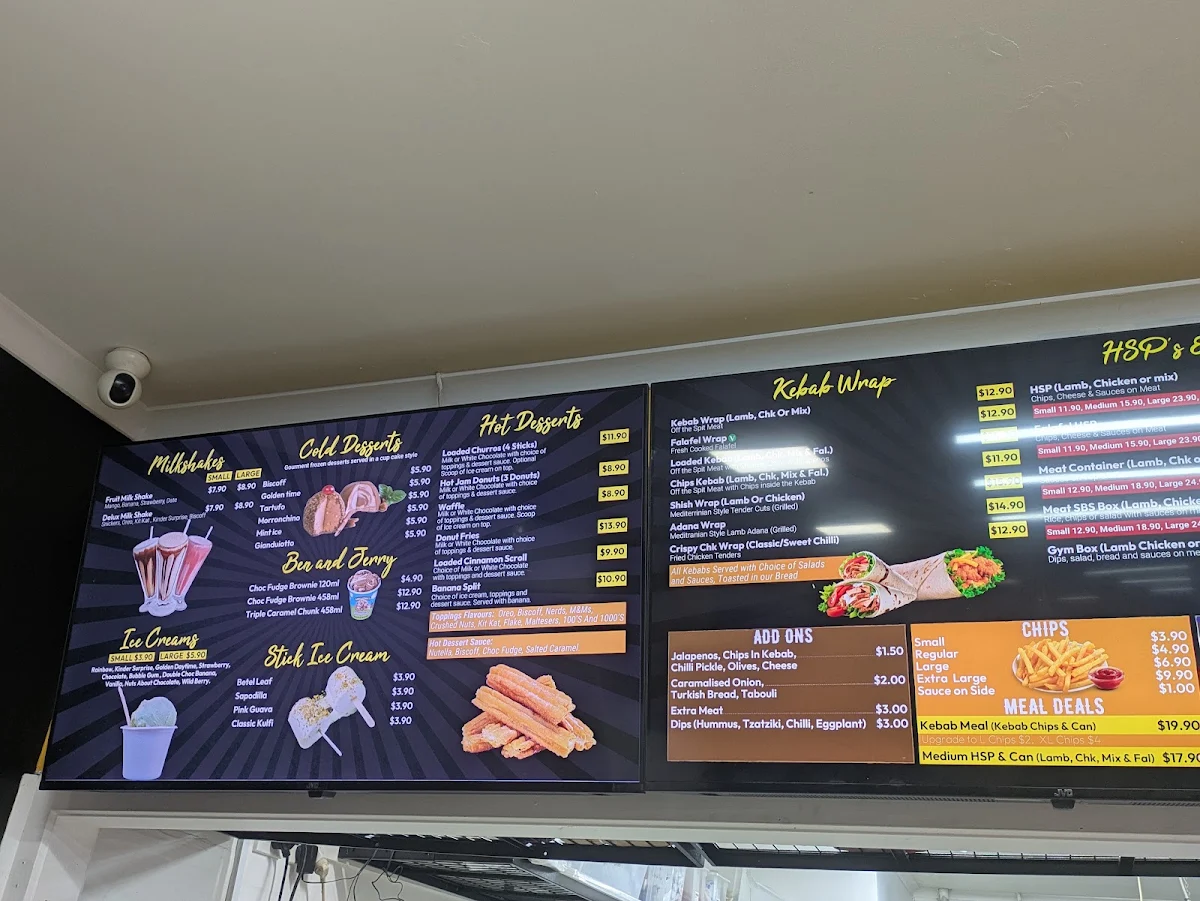 Menu, Kebab Feast