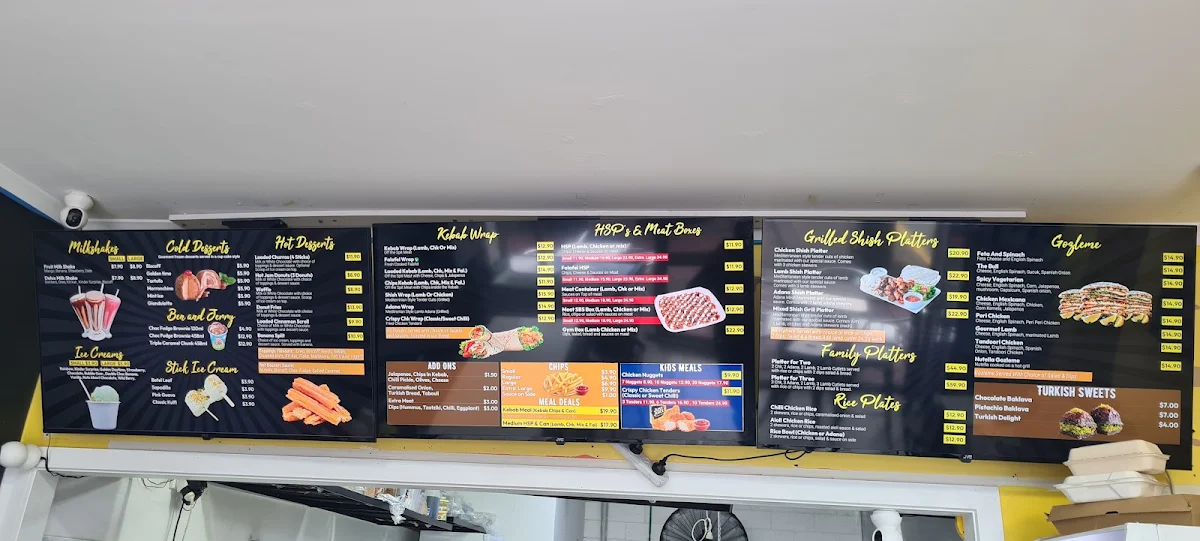 Menu, Kebab Feast