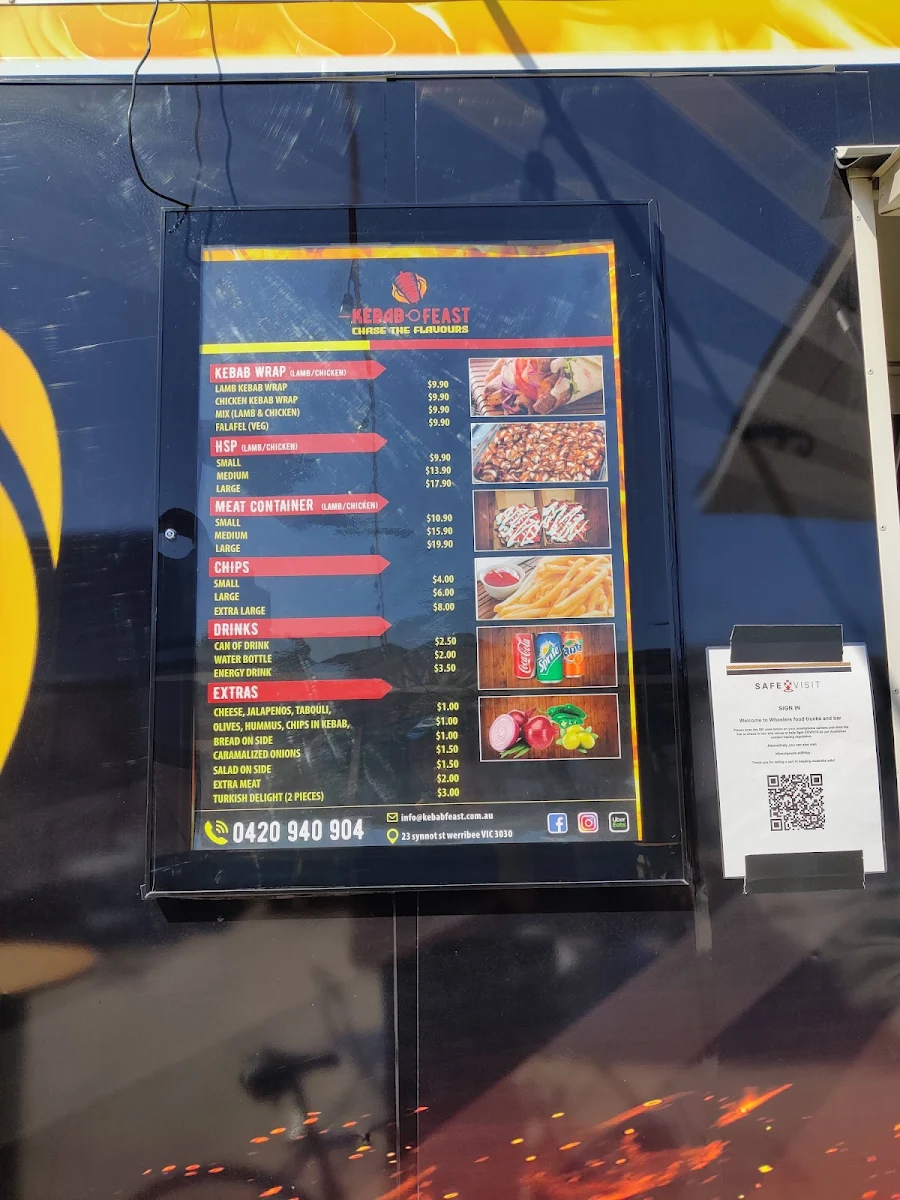 Menu, Kebab Feast