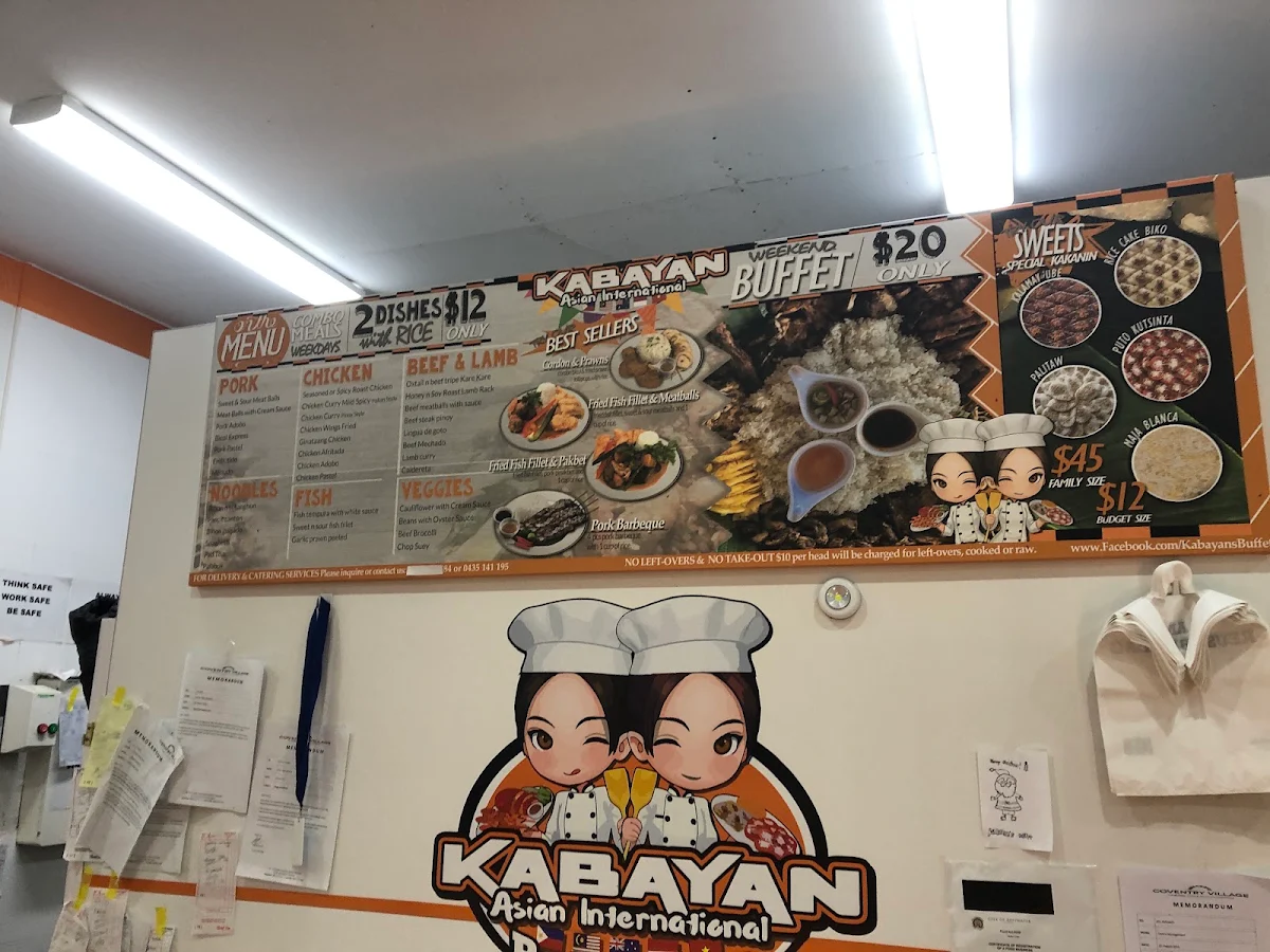 Menu, Kabayan’s Buffet