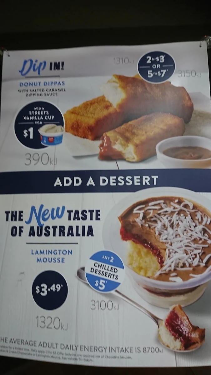 Menu, Red Rooster Blair Athol