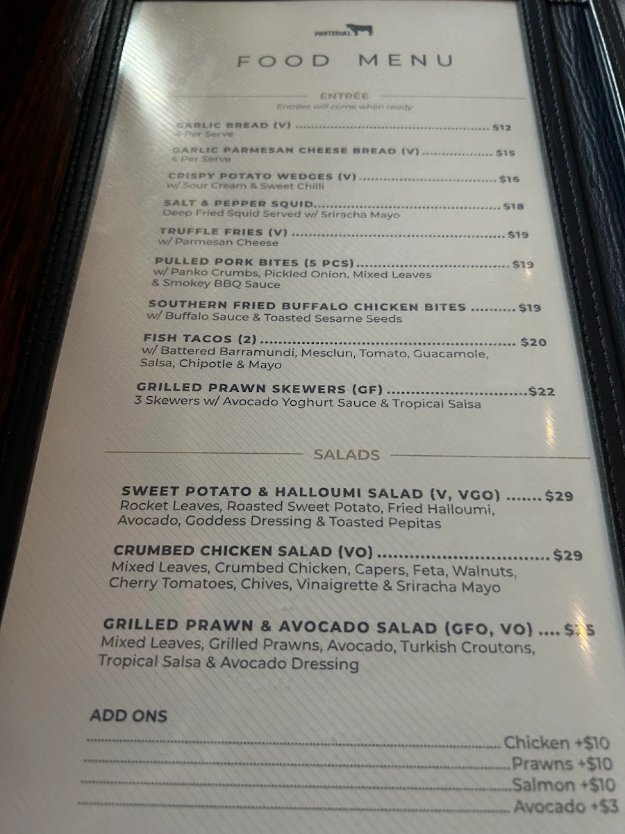 Menu, Whitebull Hotel