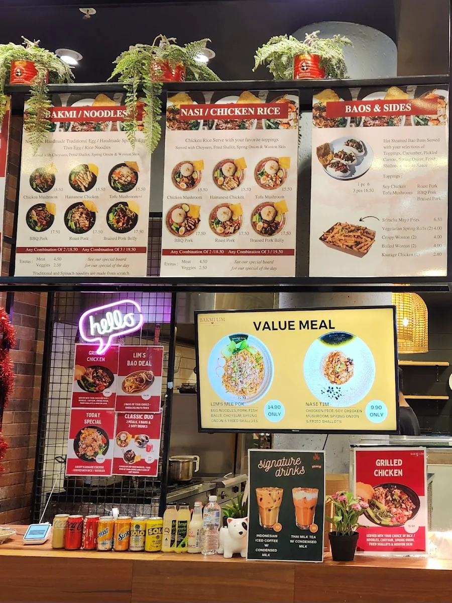 Menu, Bakmi Lim Noodle Project