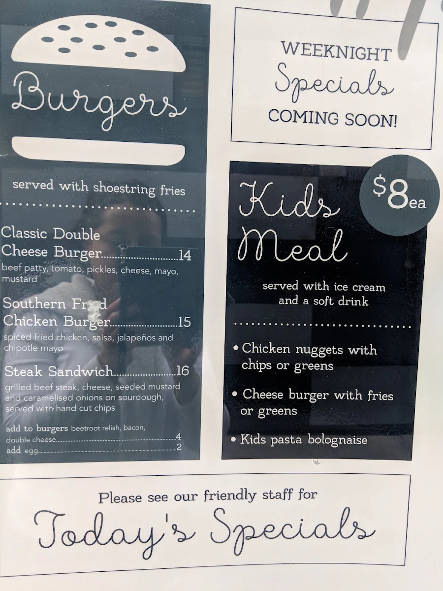 Menu, Crocodile Farm Hotel