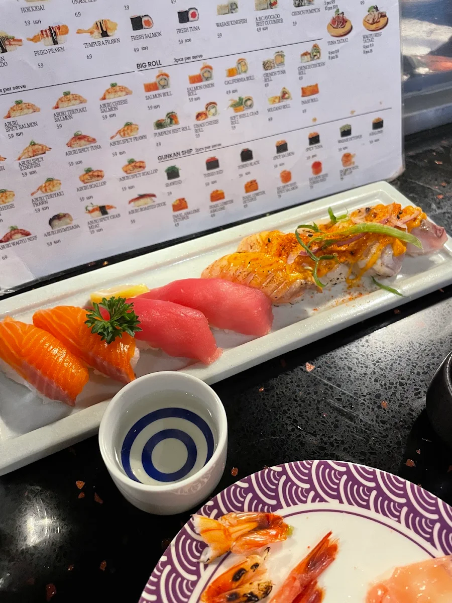 Menu, Ganbare Kaz Kaiten Sushi