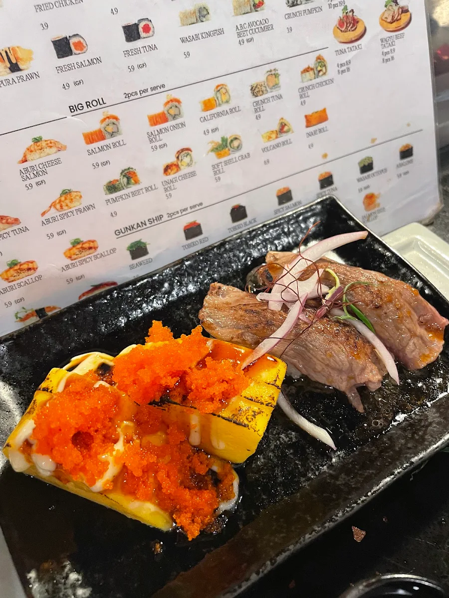 Menu, Ganbare Kaz Kaiten Sushi