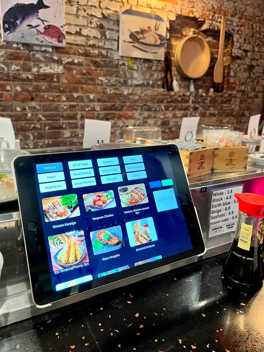 Menu, Ganbare Kaz Kaiten Sushi