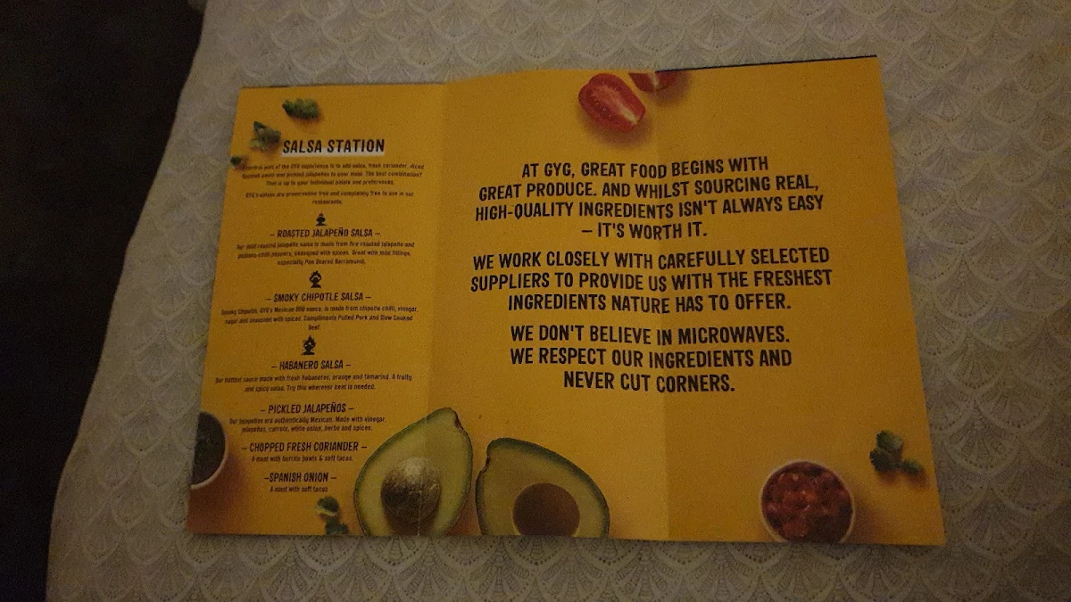 Menu, Guzman y Gomez - Browns Plains