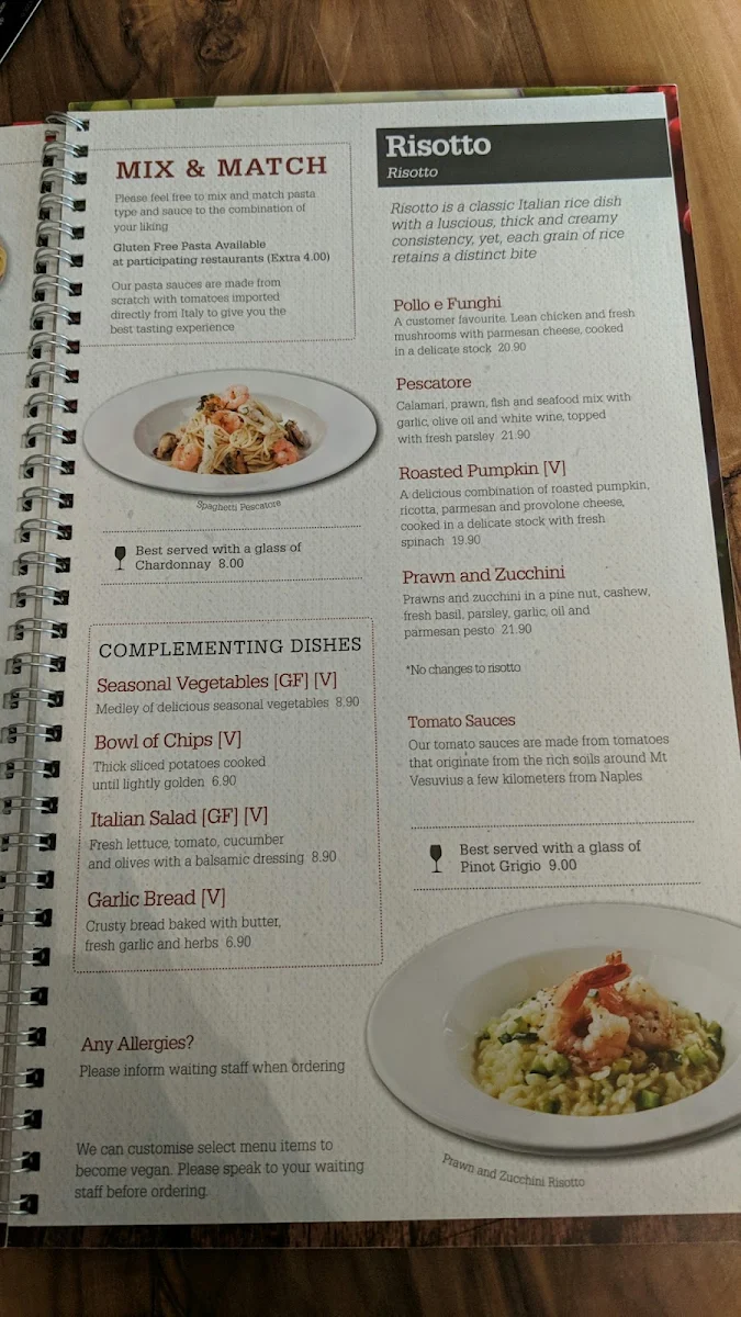 Menu, La Porchetta | Best Italian Restaurant in Shepparton