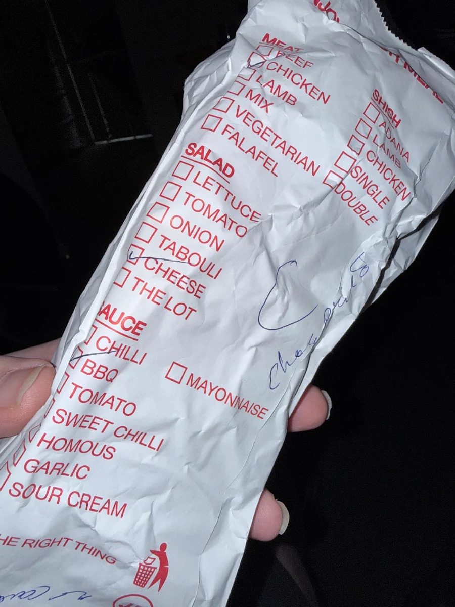 Menu, Liverpool Sofra