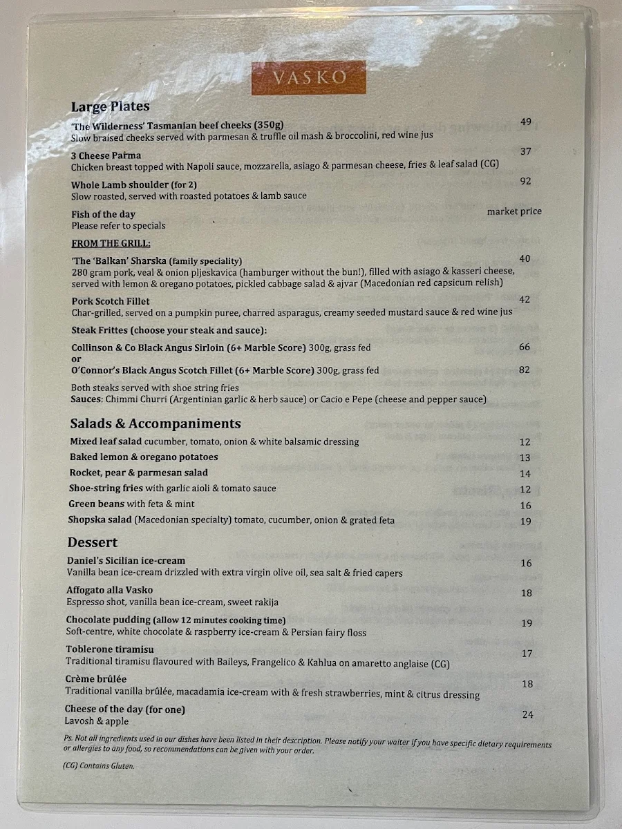Menu photo 1