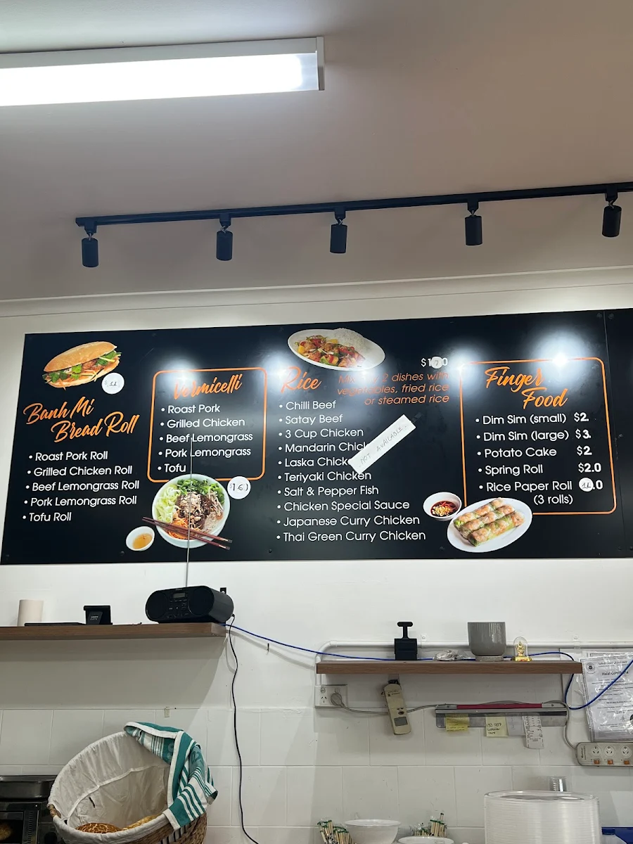 Menu, C J Roll & Cafe Preston