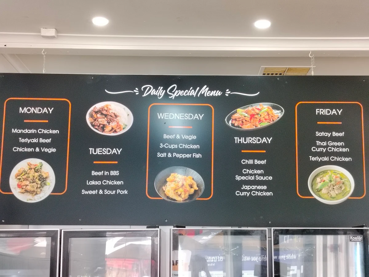 Menu, C J Roll & Cafe Preston
