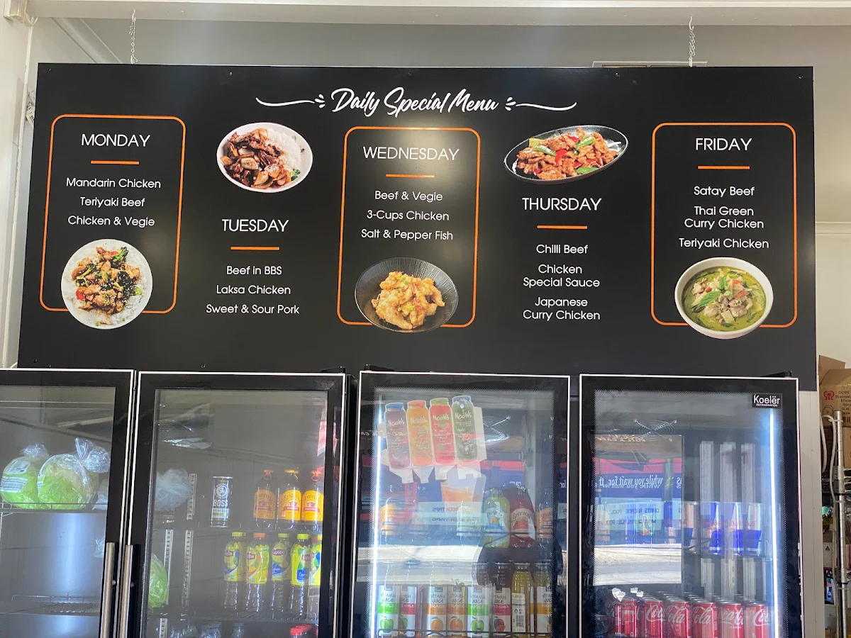 Menu, C J Roll & Cafe Preston