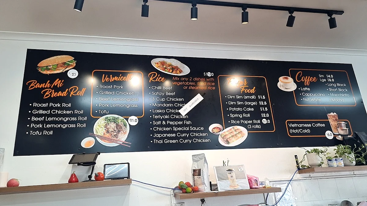 Menu, C J Roll & Cafe Preston