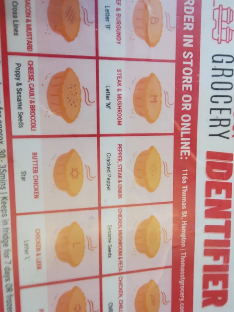 Menu, Thomas Street Food Co