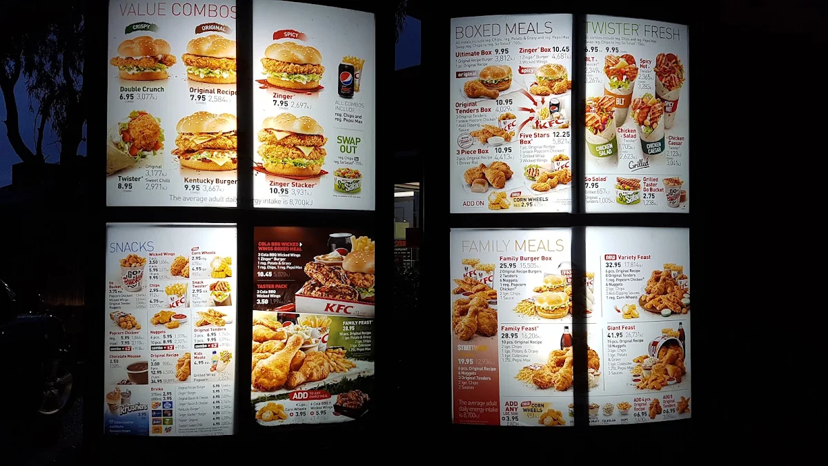 Menu, KFC Chelsea Heights