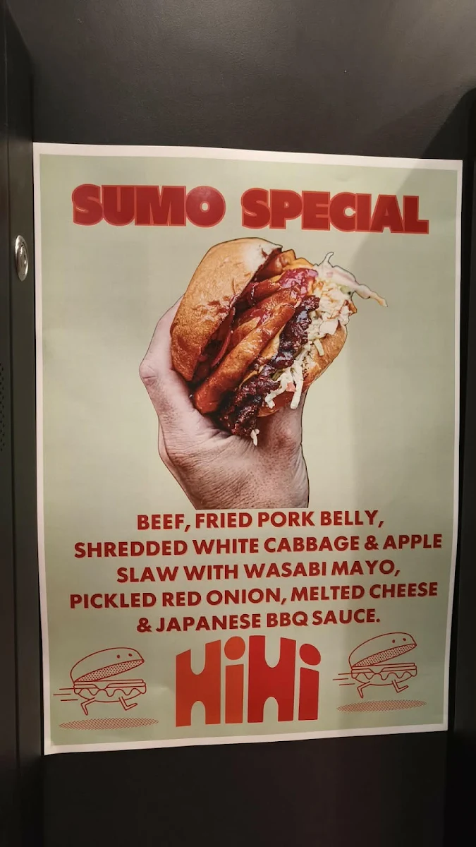 Menu, Hi Hi Burger