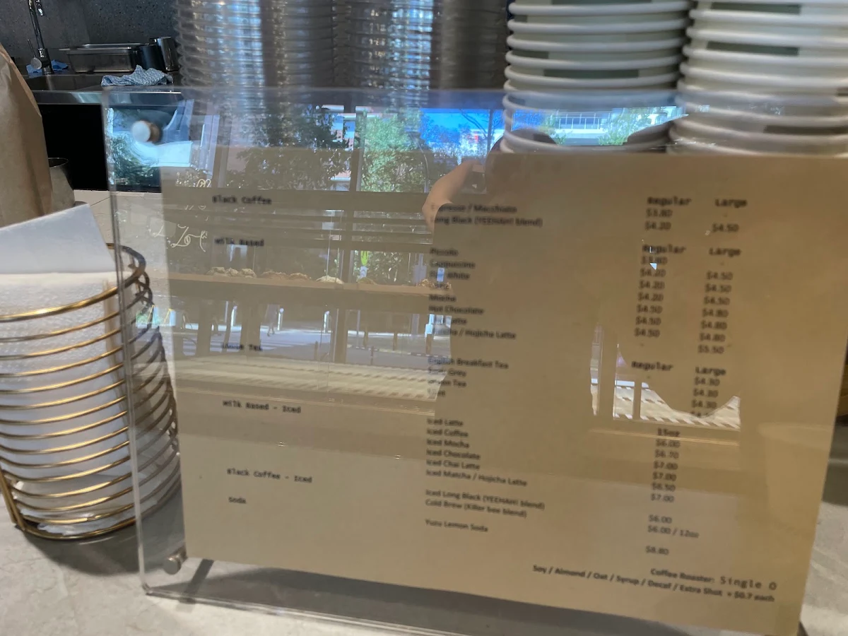 Menu, Top Impression Bakery Mascot