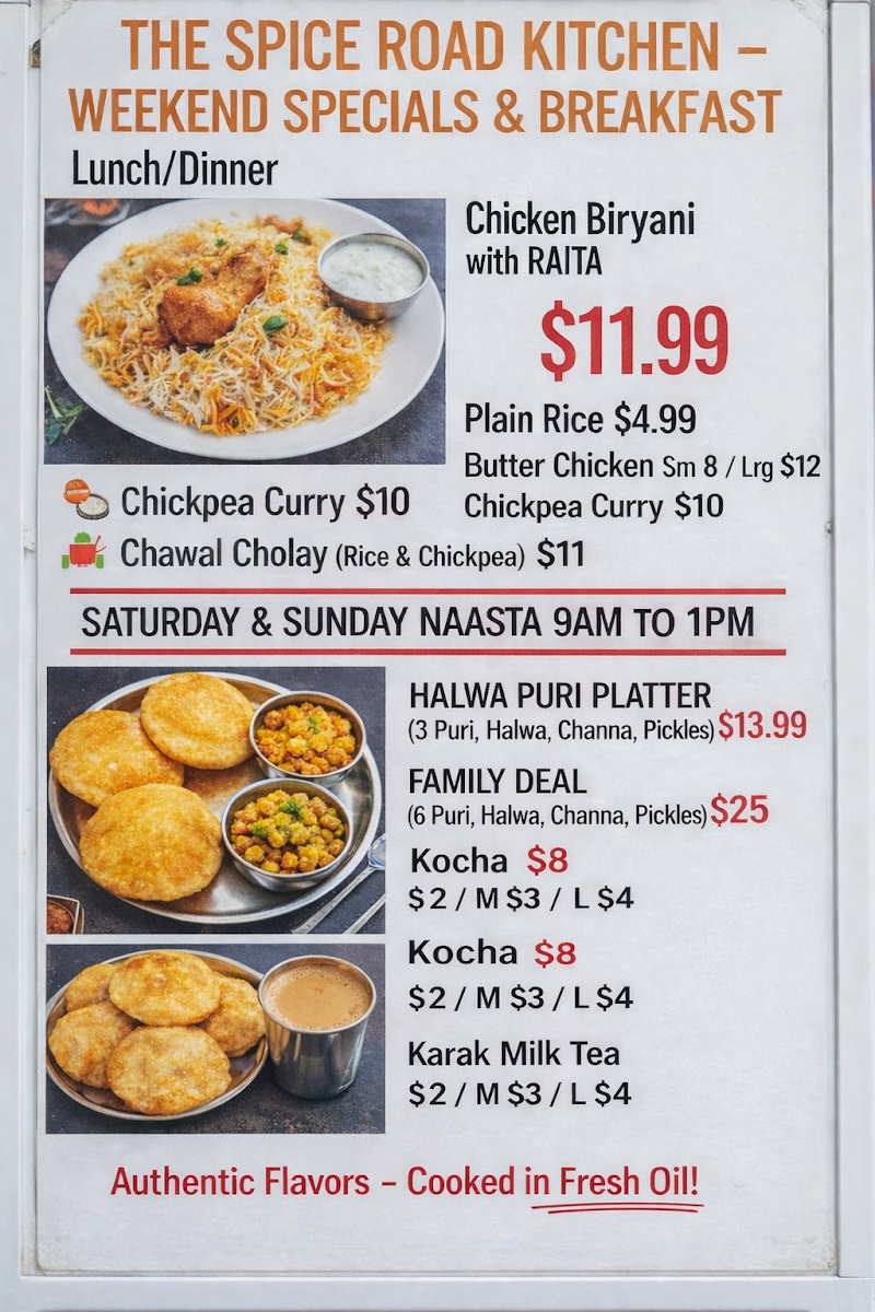 Menu, The Avenue Fish and Chips