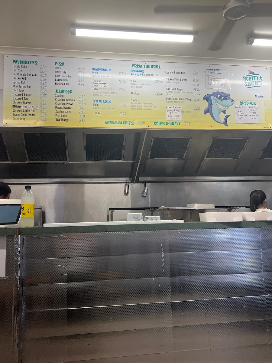 Menu, Scotty's Seafood