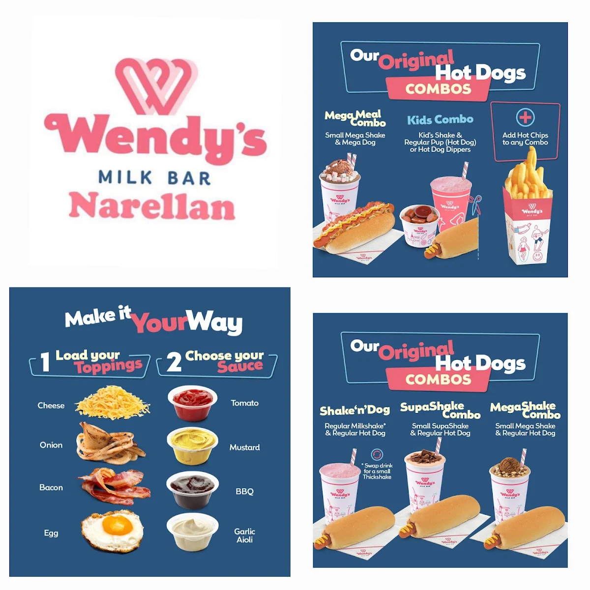 Menu, Wendy's narellan