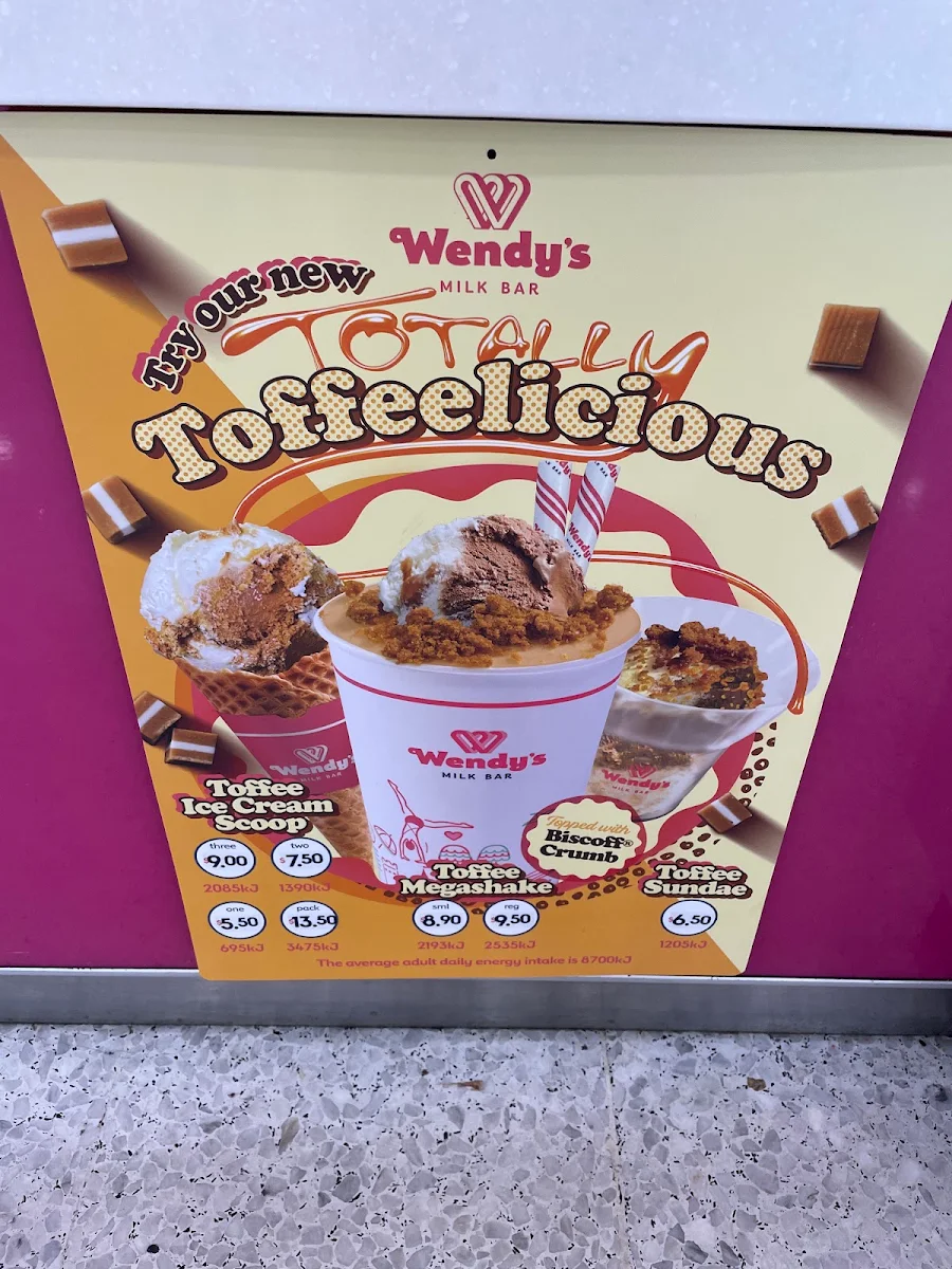Menu, Wendy's narellan