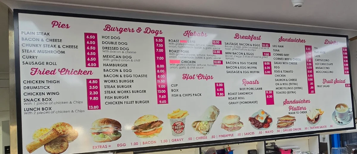 Menu, Brunch Cafe