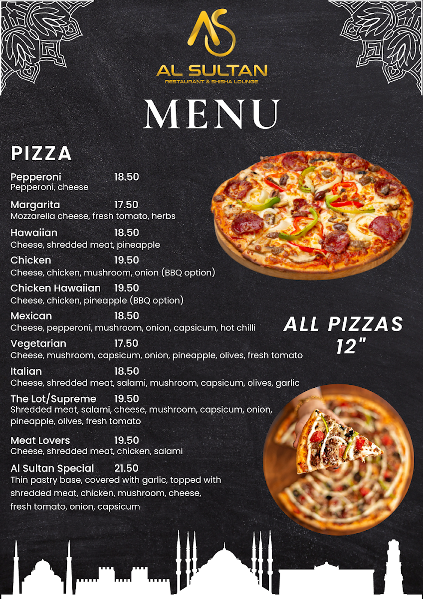 Menu, Al Sultan Restaurant & Shisha Lounge