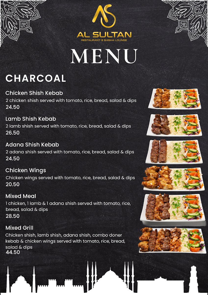 Menu, Al Sultan Restaurant & Shisha Lounge
