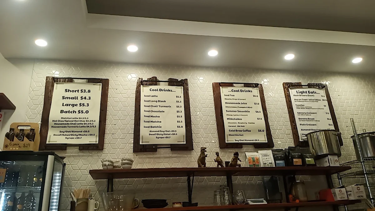 Menu, Yonder Espresso