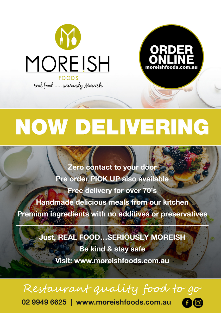 Menu, Moreish Foods