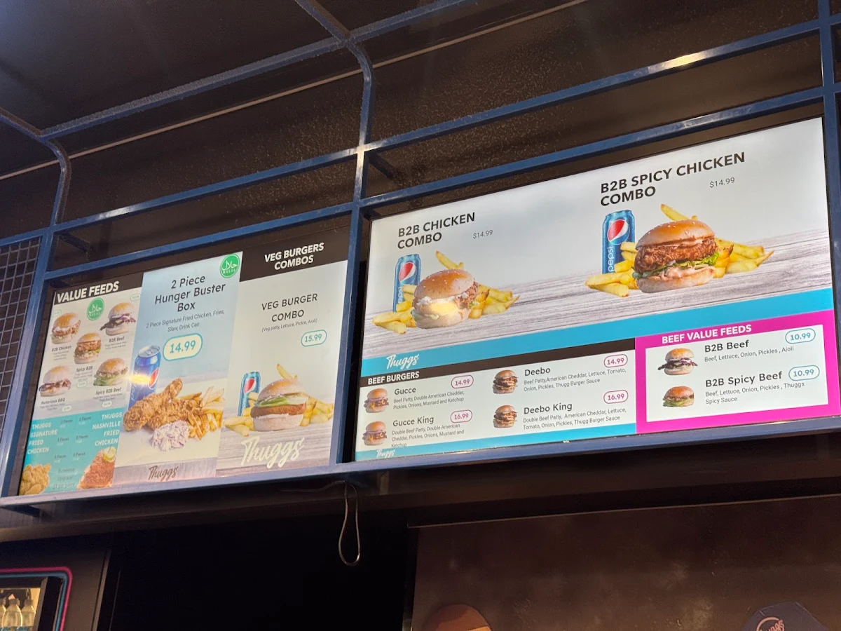 Menu, Thuggs