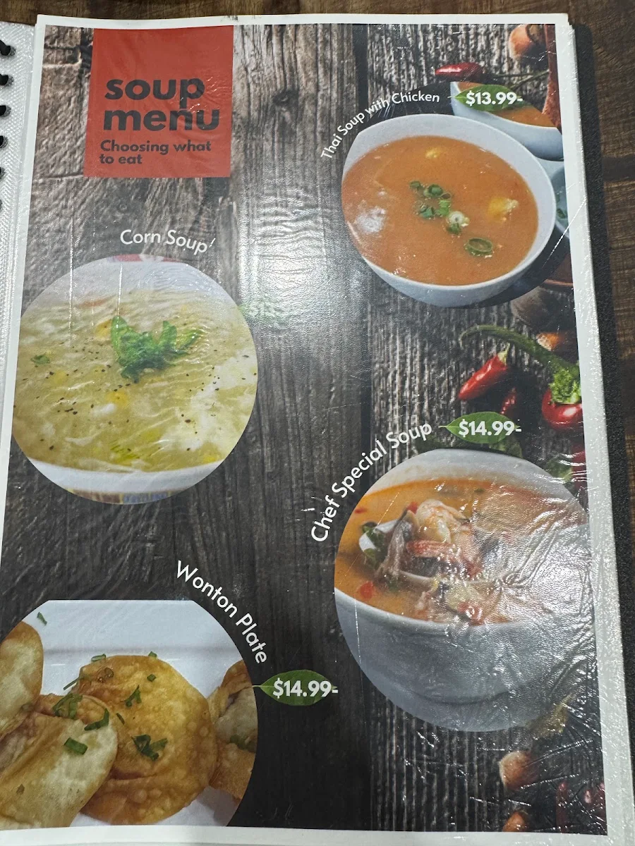 Menu, FUSKA HOUSE ST Marys