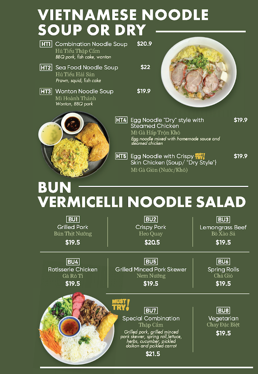 Menu, Viet Flavour QLD - Vietnamese Restaurant