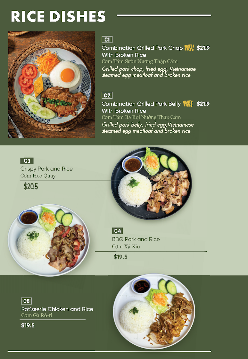 Menu, Viet Flavour QLD - Vietnamese Restaurant