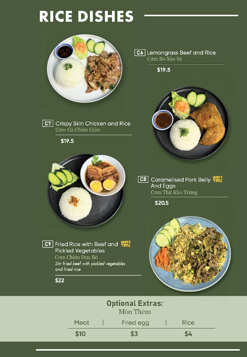 Menu, Viet Flavour QLD - Vietnamese Restaurant