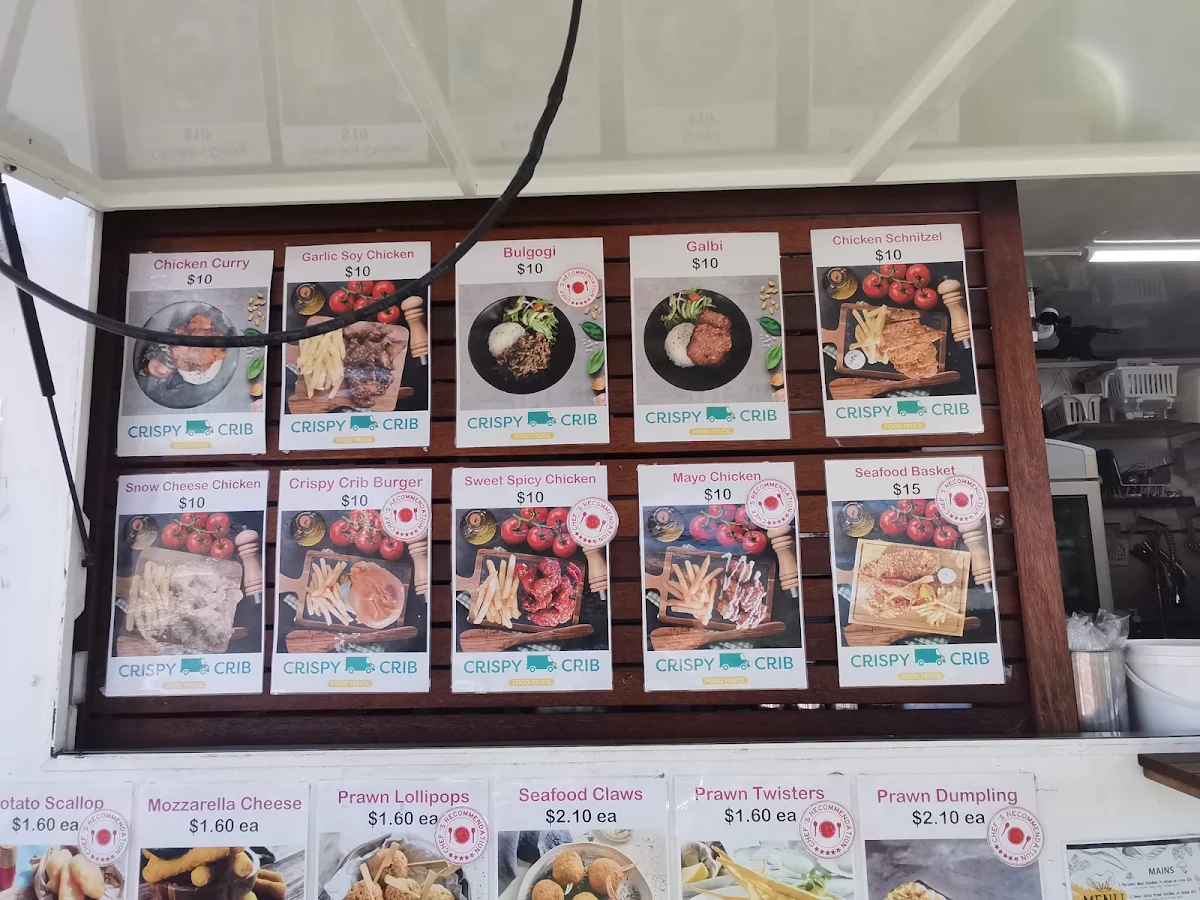 Menu, Crispy Crib Food Truck Blacktown
