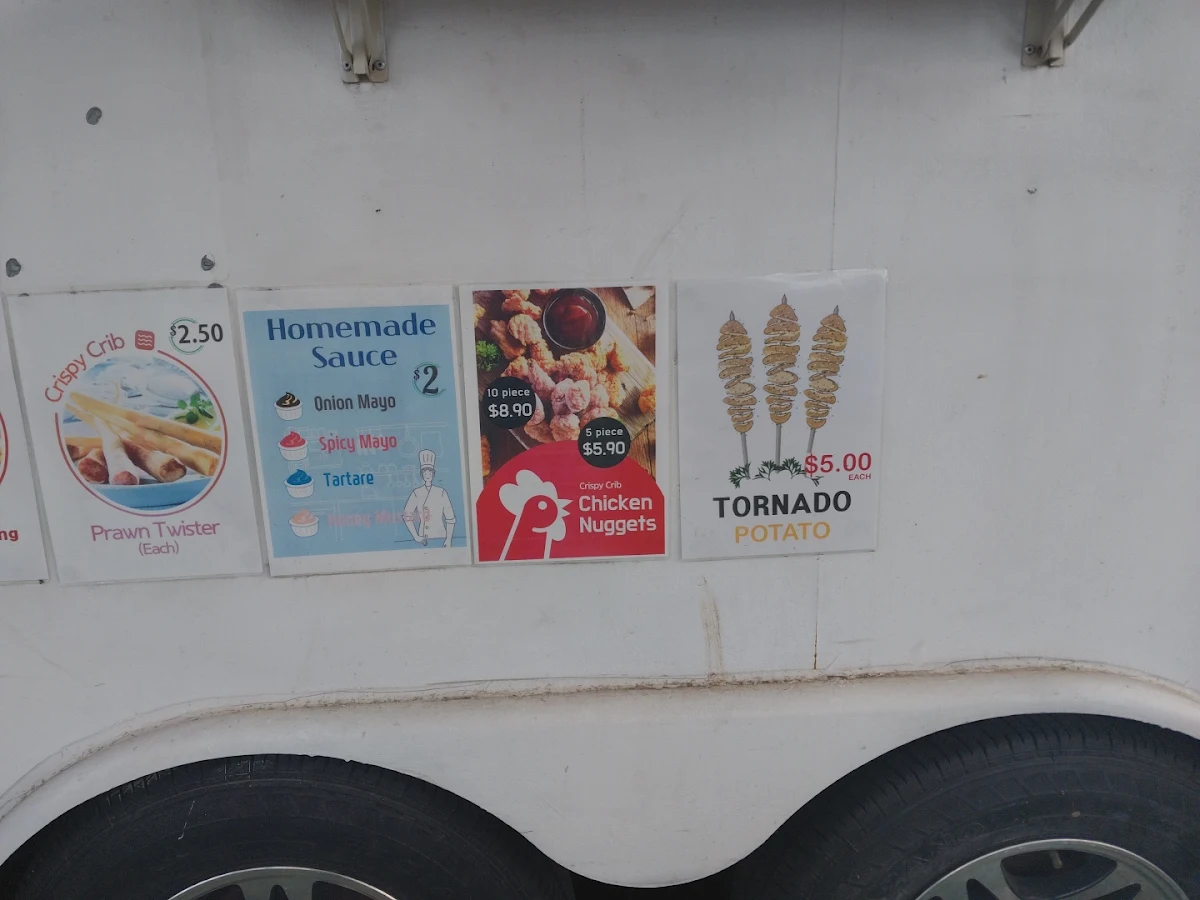 Menu, Crispy Crib Food Truck Blacktown