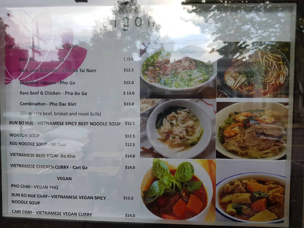 Menu, Saigon Sen