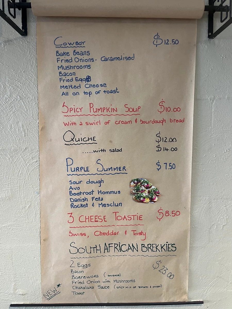 Menu, Patrón Coffee