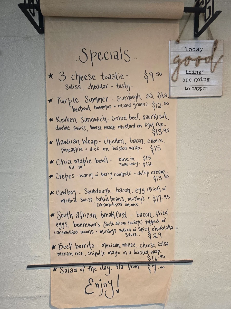 Menu, Patrón Coffee
