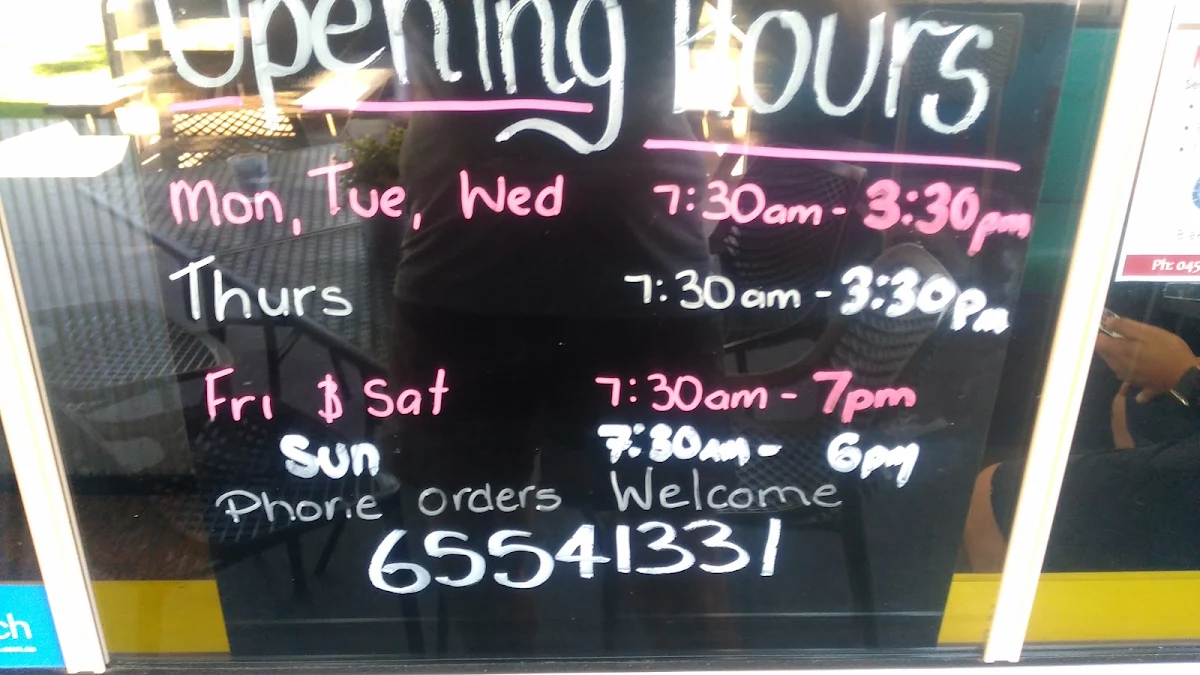 Menu, Nabiac Village Cafe & Takeaway
