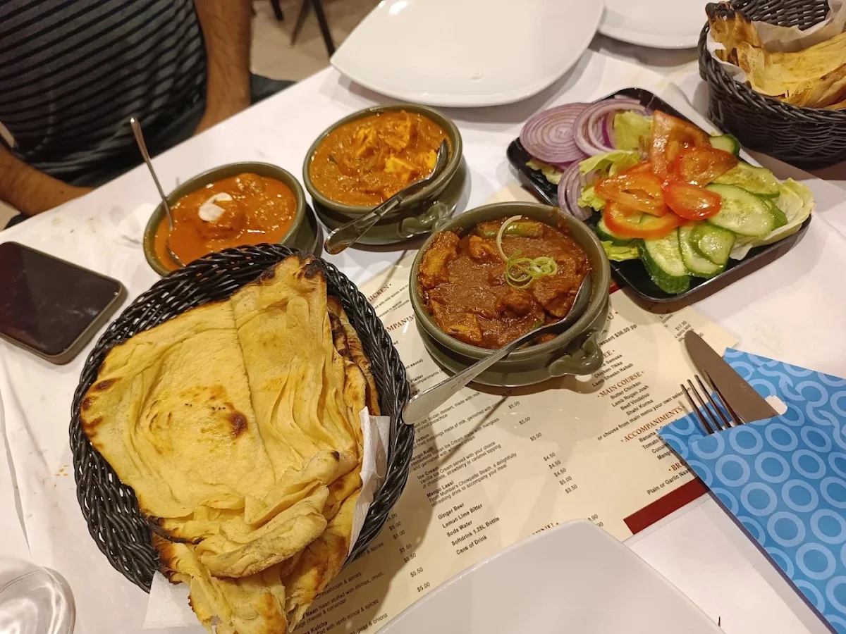 Menu, Indian Experience Bar and Restaurant