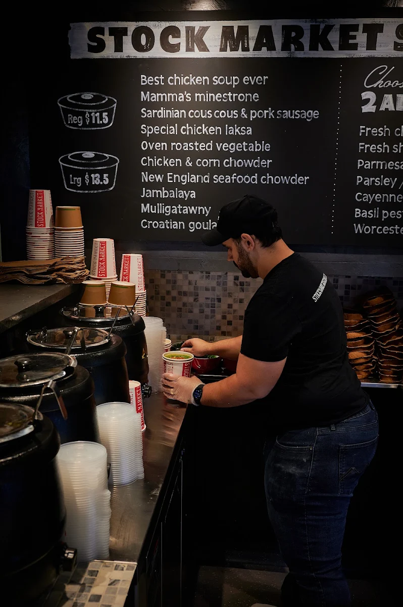 Menu, Stock Market Kitchen